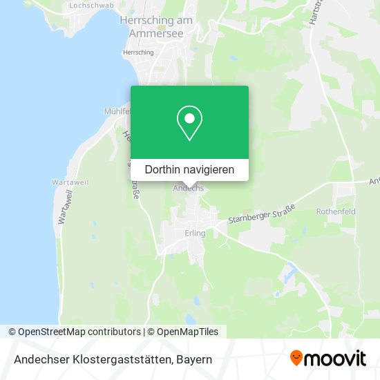 Andechser Klostergaststätten Karte