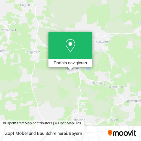 Zöpf Möbel und Bau Schreinerei Karte