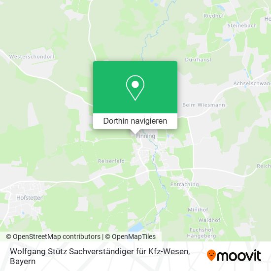 Wolfgang Stütz Sachverständiger für Kfz-Wesen Karte