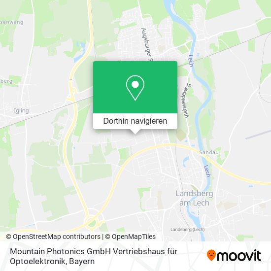 Mountain Photonics GmbH Vertriebshaus für Optoelektronik Karte