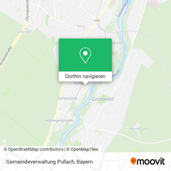 Gemeindeverwaltung Pullach Karte