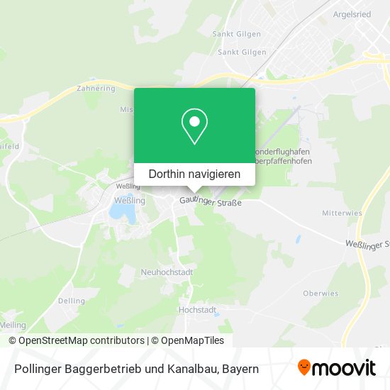 Pollinger Baggerbetrieb und Kanalbau Karte