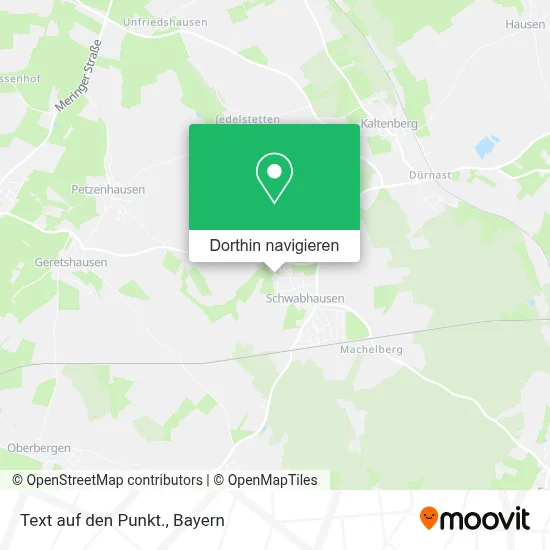 Text auf den Punkt. Karte