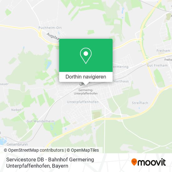 Servicestore DB - Bahnhof Germering Unterpfaffenhofen Karte