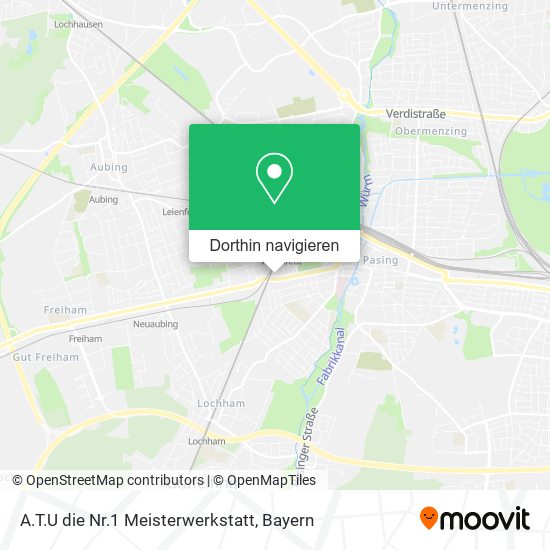 A.T.U die Nr.1 Meisterwerkstatt Karte