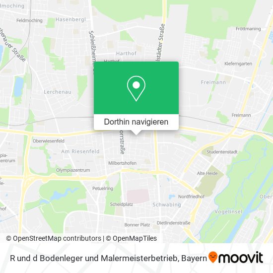 R und d Bodenleger und Malermeisterbetrieb Karte