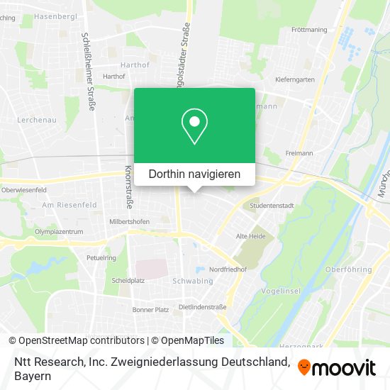 Ntt Research, Inc. Zweigniederlassung Deutschland Karte