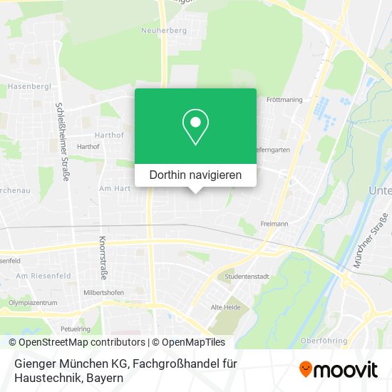 Gienger München KG, Fachgroßhandel für Haustechnik Karte