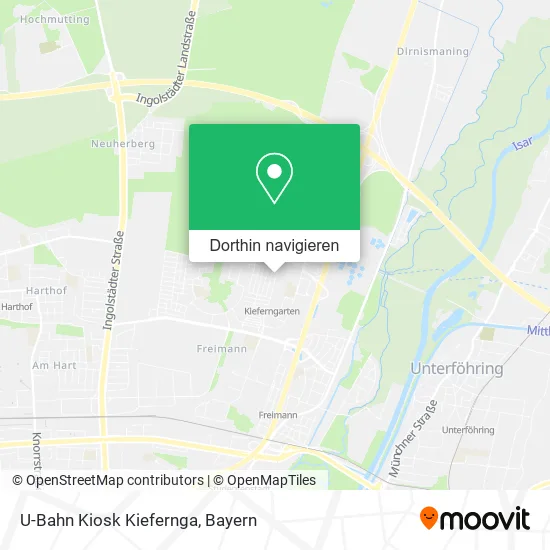 U-Bahn Kiosk Kiefernga Karte