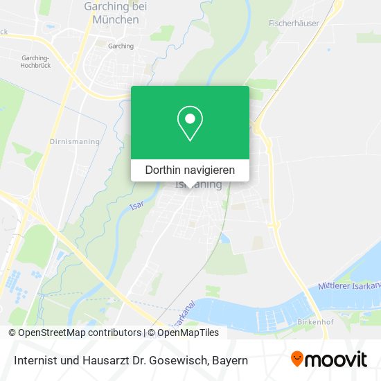 Internist und Hausarzt Dr. Gosewisch Karte