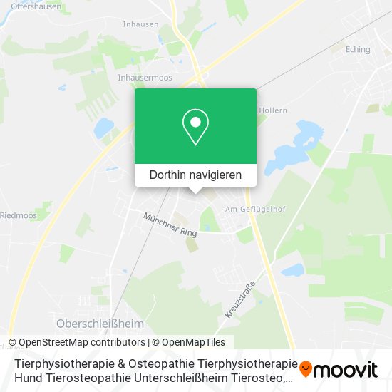 Tierphysiotherapie & Osteopathie Tierphysiotherapie Hund Tierosteopathie Unterschleißheim Tierosteo Karte