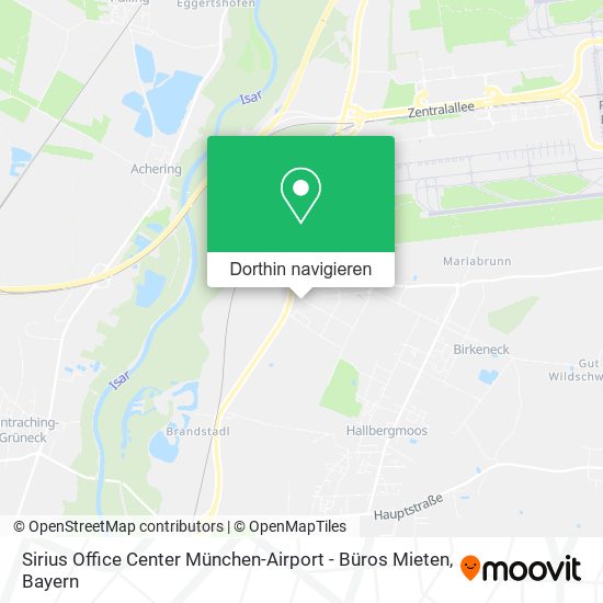 Sirius Office Center München-Airport - Büros Mieten Karte