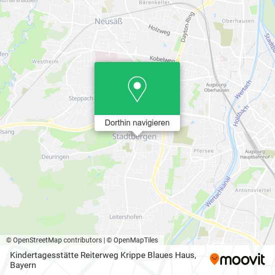 Kindertagesstätte Reiterweg Krippe Blaues Haus Karte