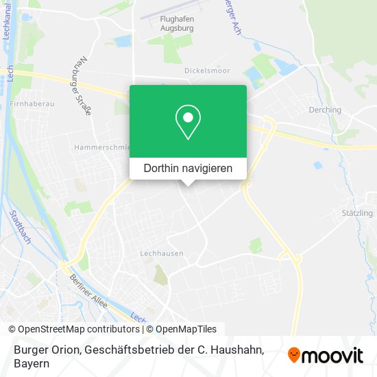 Burger Orion, Geschäftsbetrieb der C. Haushahn Karte