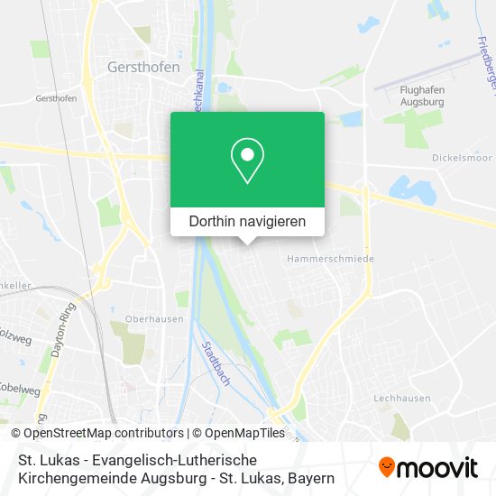 St. Lukas - Evangelisch-Lutherische Kirchengemeinde Augsburg - St. Lukas Karte