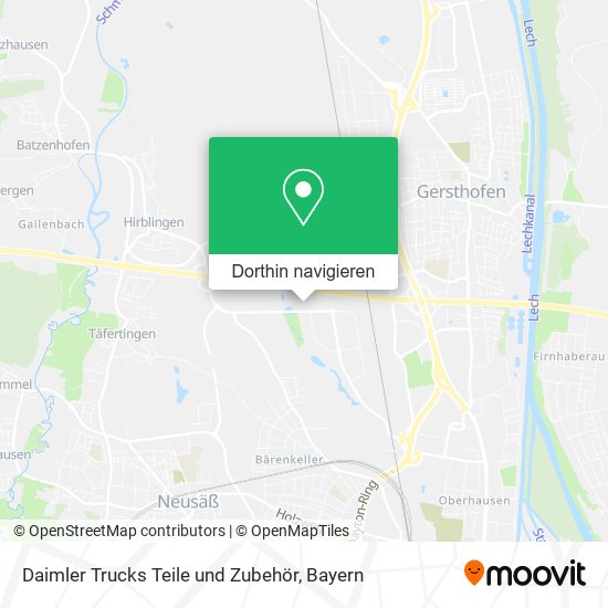 Daimler Trucks Teile und Zubehör Karte
