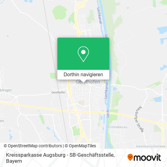 Kreissparkasse Augsburg - SB-Geschäftsstelle Karte
