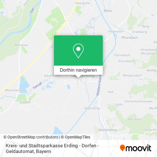 Kreis- und Stadtsparkasse Erding - Dorfen - Geldautomat Karte