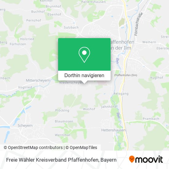 Freie Wähler Kreisverband Pfaffenhofen Karte