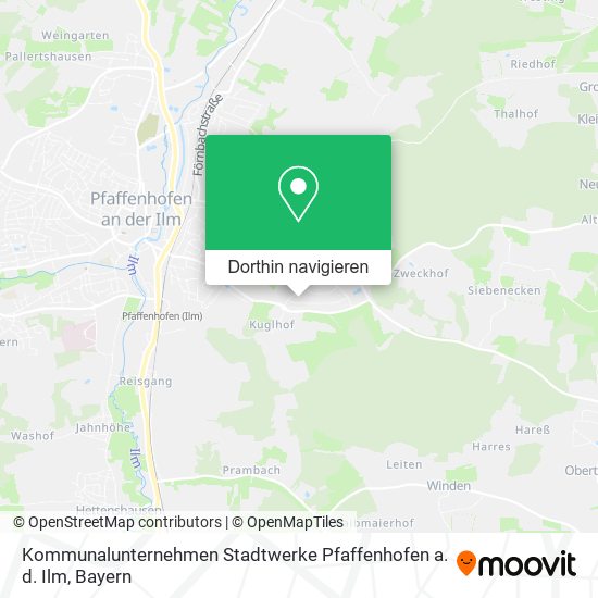 Kommunalunternehmen Stadtwerke Pfaffenhofen a. d. Ilm Karte