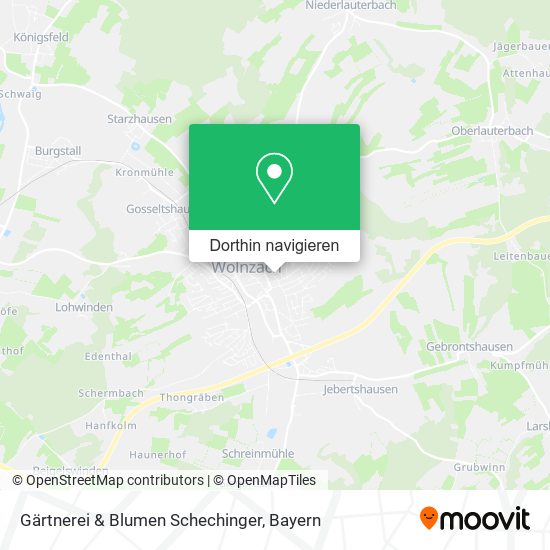 Gärtnerei & Blumen Schechinger Karte