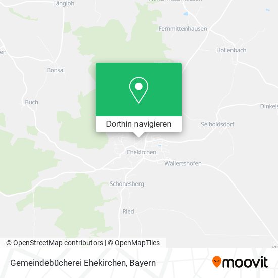 Gemeindebücherei Ehekirchen Karte