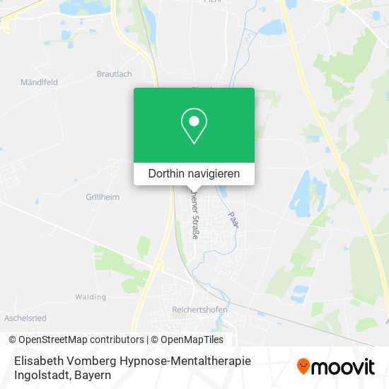 Elisabeth Vomberg Hypnose-Mentaltherapie Ingolstadt Karte
