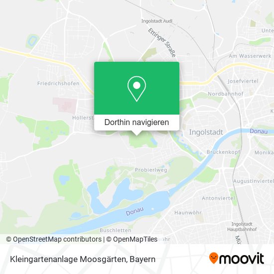 Kleingartenanlage Moosgärten Karte