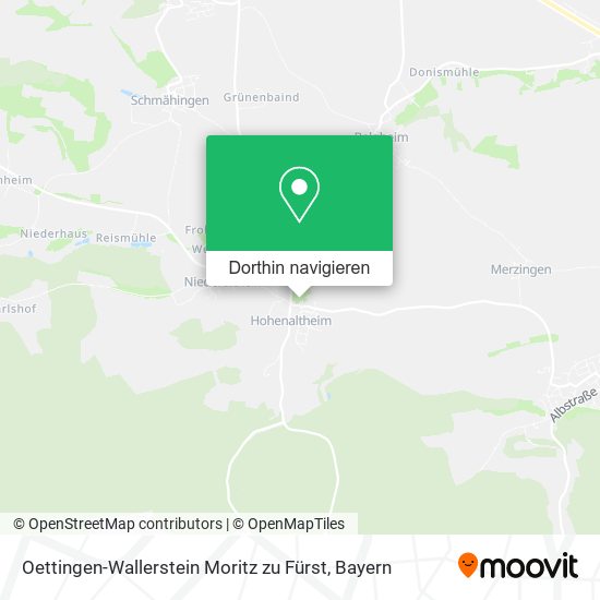 Oettingen-Wallerstein Moritz zu Fürst Karte