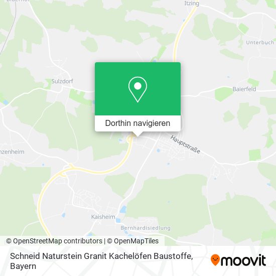 Schneid Naturstein Granit Kachelöfen Baustoffe Karte