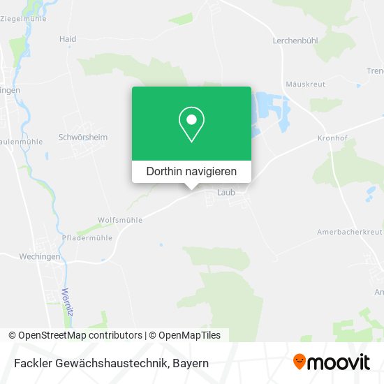 Fackler Gewächshaustechnik Karte
