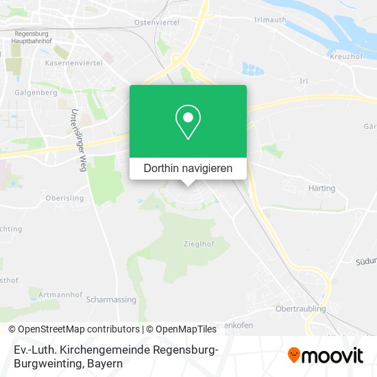 Ev.-Luth. Kirchengemeinde Regensburg-Burgweinting Karte