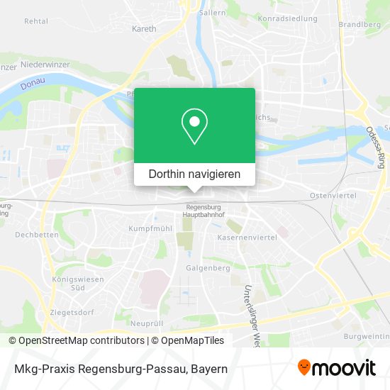 Mkg-Praxis Regensburg-Passau Karte