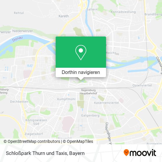 Schloßpark Thurn und Taxis Karte