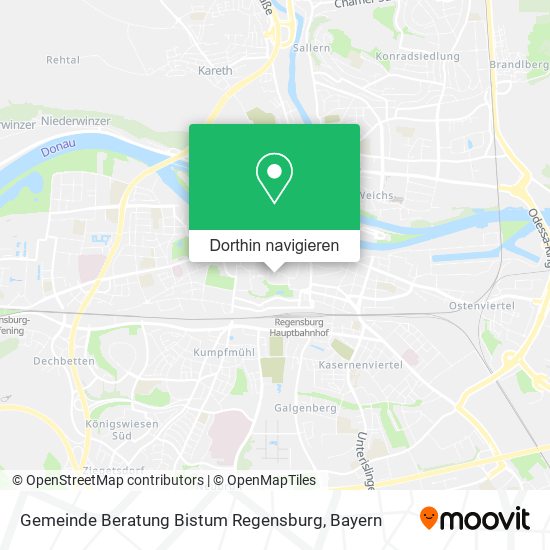 Gemeinde Beratung Bistum Regensburg Karte