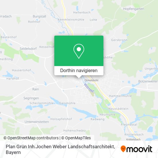 Plan Grün Inh.Jochen Weber Landschaftsarchitekt Karte