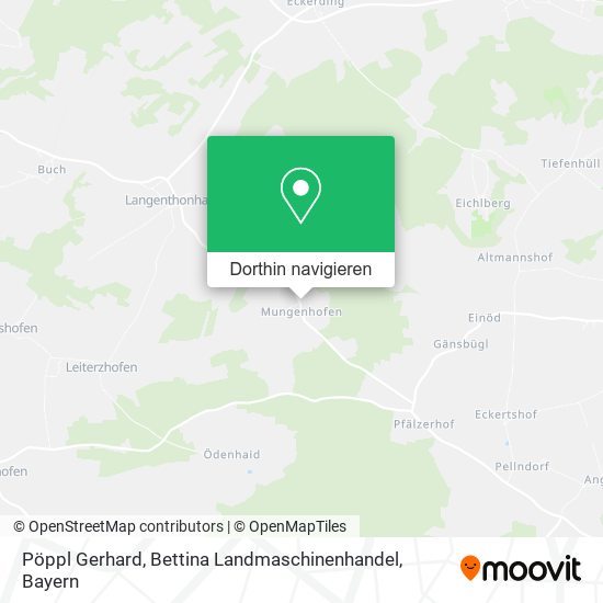 Pöppl Gerhard, Bettina Landmaschinenhandel Karte