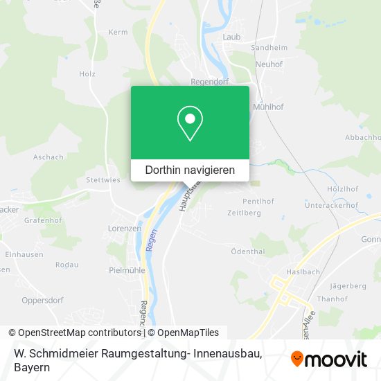 W. Schmidmeier Raumgestaltung- Innenausbau Karte