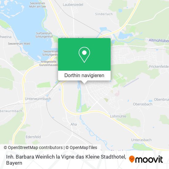 Inh. Barbara Weinlich la Vigne das Kleine Stadthotel Karte