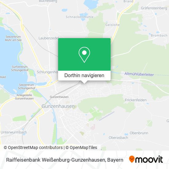 Raiffeisenbank Weißenburg-Gunzenhausen Karte