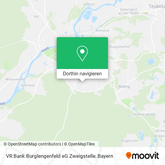 VR Bank Burglengenfeld eG Zweigstelle Karte