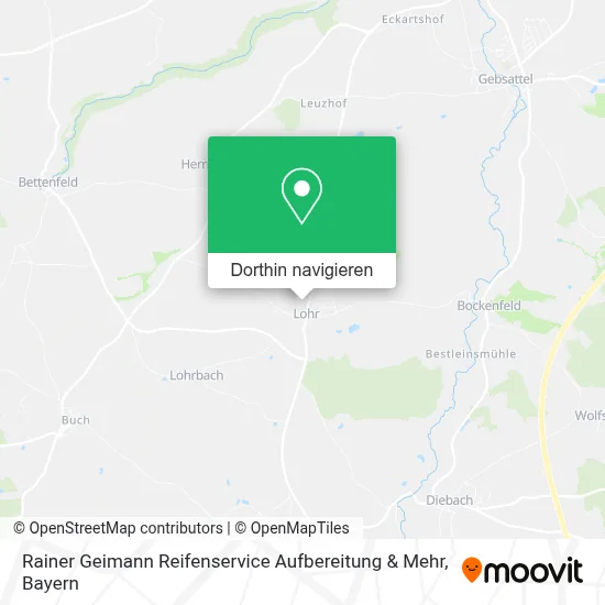 Rainer Geimann Reifenservice Aufbereitung & Mehr Karte