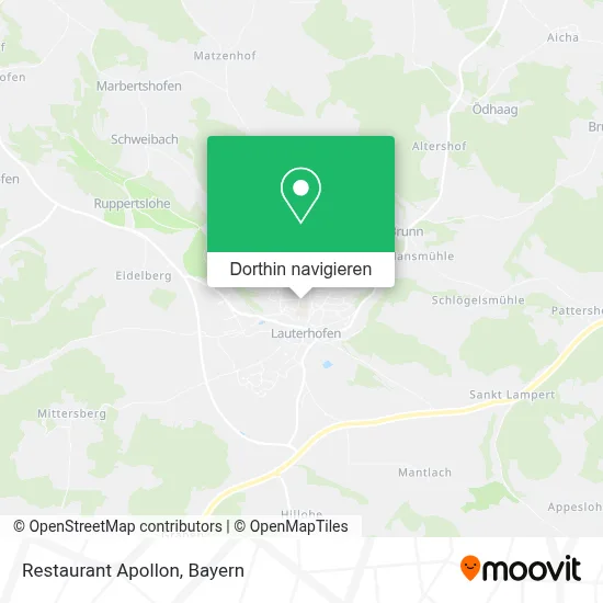 Restaurant Apollon Karte