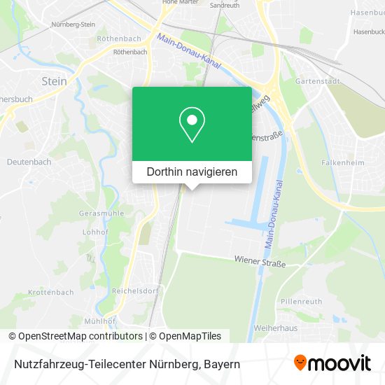 Nutzfahrzeug-Teilecenter Nürnberg Karte