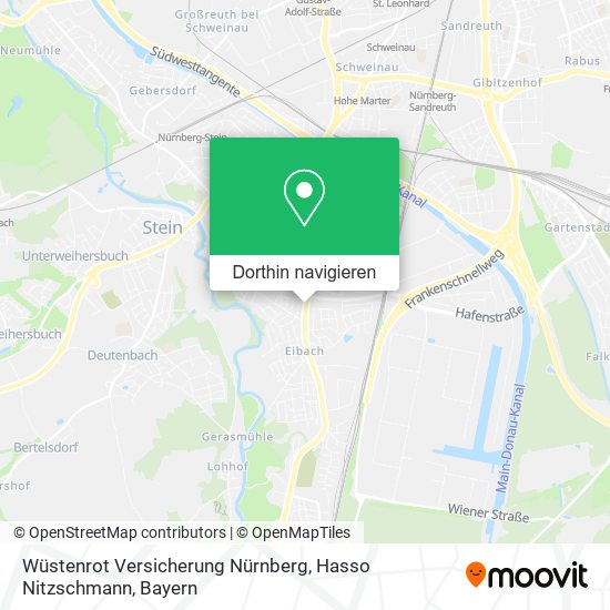 Wüstenrot Versicherung Nürnberg, Hasso Nitzschmann Karte