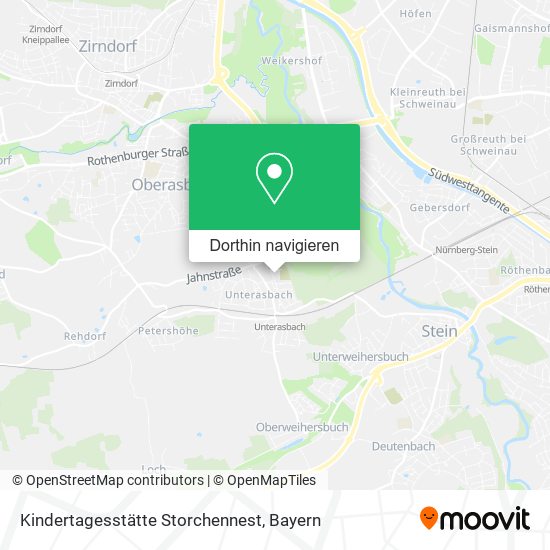 Kindertagesstätte Storchennest Karte