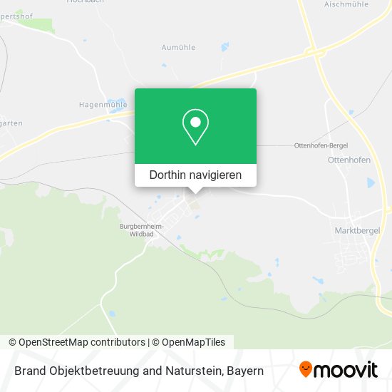 Brand Objektbetreuung and Naturstein Karte