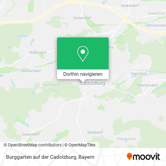 Burggarten auf der Cadolzburg Karte