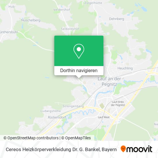 Cereos Heizkörperverkleidung Dr. G. Bankel Karte
