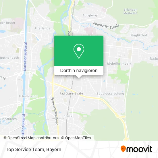 Top Service Team Karte